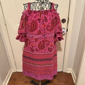 Gabby Skye Paisley Boho Dress 10